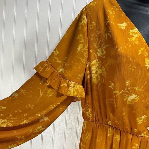 MADEWELL V-Neck Long Sleeve Maxi Dress - Picture 3 of 6